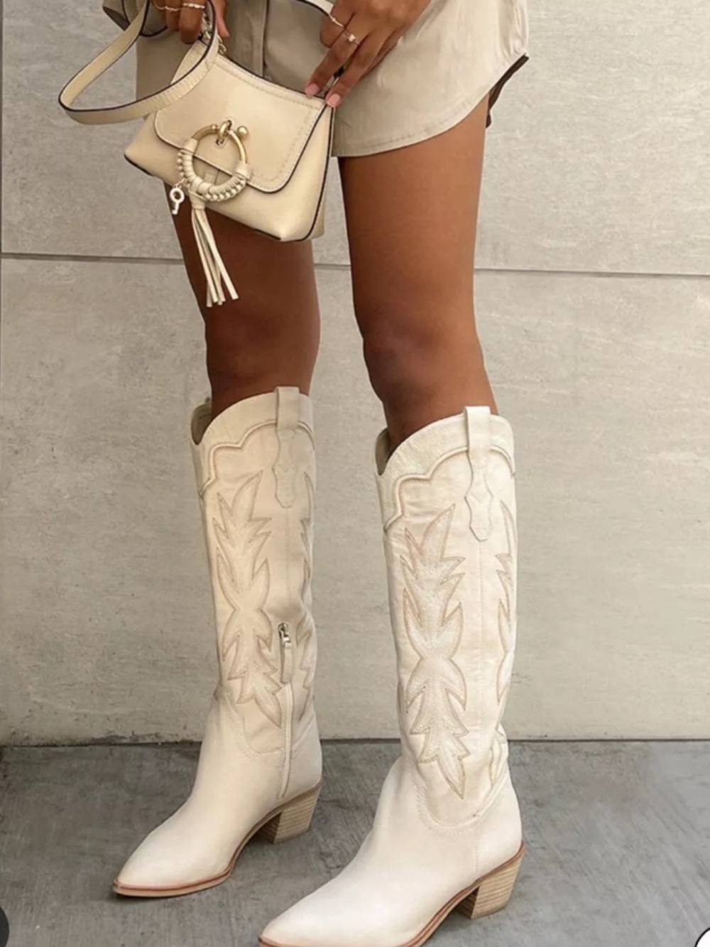 Dolce Vita Western Leather Knee Boots